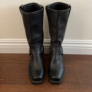 Frye Black Harness Leather Boots